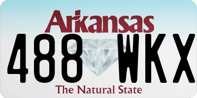 AR license plate 488WKX