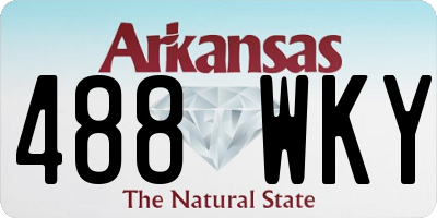 AR license plate 488WKY