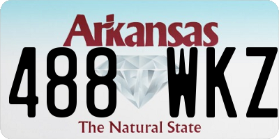 AR license plate 488WKZ