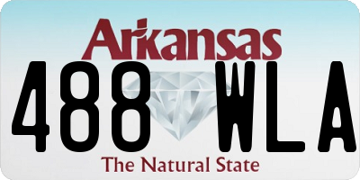 AR license plate 488WLA