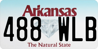 AR license plate 488WLB