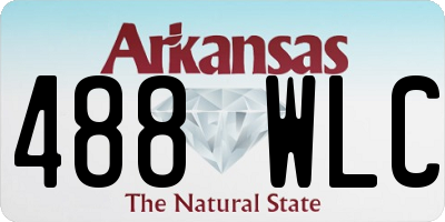 AR license plate 488WLC
