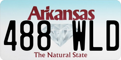 AR license plate 488WLD