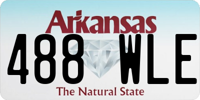 AR license plate 488WLE