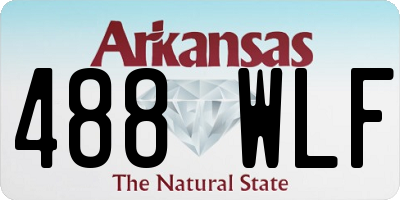 AR license plate 488WLF