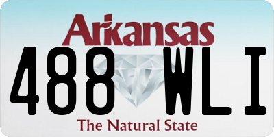 AR license plate 488WLI