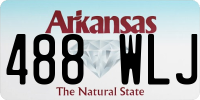 AR license plate 488WLJ