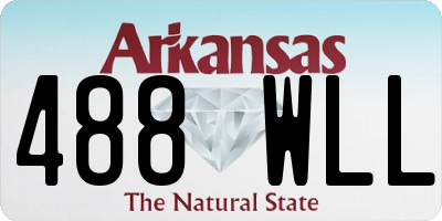 AR license plate 488WLL