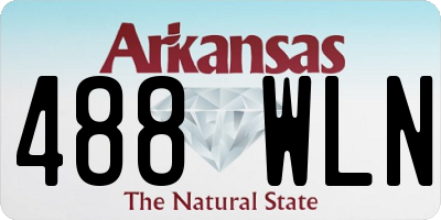 AR license plate 488WLN