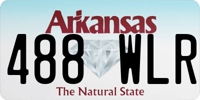 AR license plate 488WLR