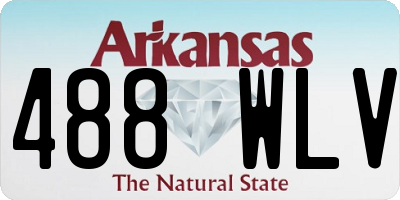 AR license plate 488WLV