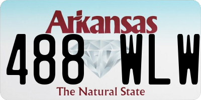 AR license plate 488WLW