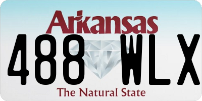AR license plate 488WLX