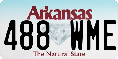 AR license plate 488WME