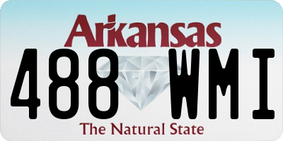AR license plate 488WMI