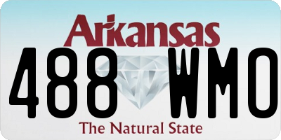 AR license plate 488WMO