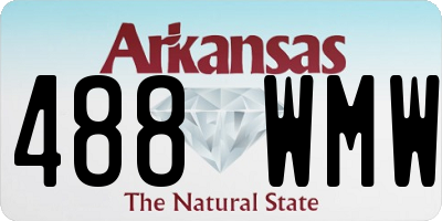 AR license plate 488WMW