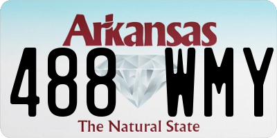 AR license plate 488WMY
