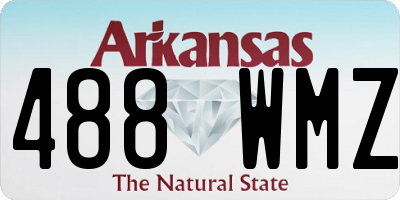 AR license plate 488WMZ