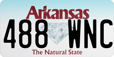 AR license plate 488WNC