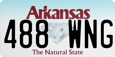 AR license plate 488WNG