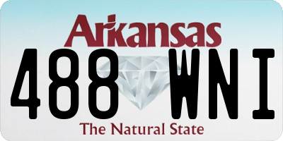 AR license plate 488WNI