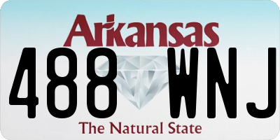 AR license plate 488WNJ