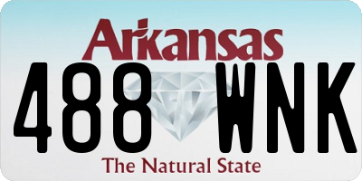AR license plate 488WNK