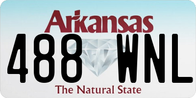 AR license plate 488WNL