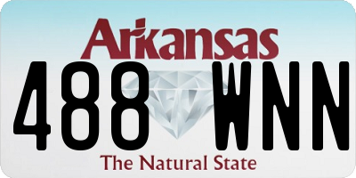 AR license plate 488WNN