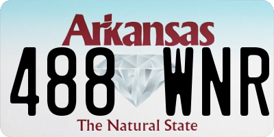 AR license plate 488WNR