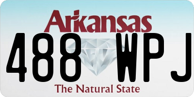 AR license plate 488WPJ