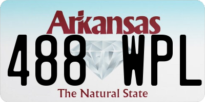 AR license plate 488WPL