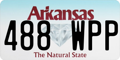 AR license plate 488WPP