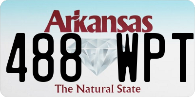 AR license plate 488WPT