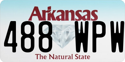 AR license plate 488WPW