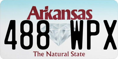 AR license plate 488WPX