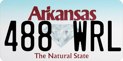 AR license plate 488WRL