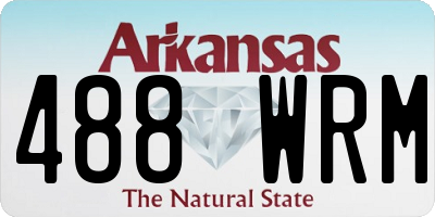 AR license plate 488WRM
