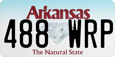 AR license plate 488WRP