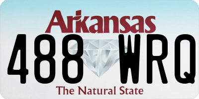 AR license plate 488WRQ