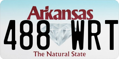 AR license plate 488WRT