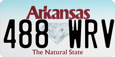 AR license plate 488WRV