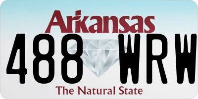 AR license plate 488WRW