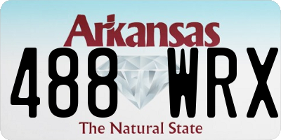 AR license plate 488WRX