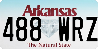 AR license plate 488WRZ
