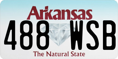 AR license plate 488WSB