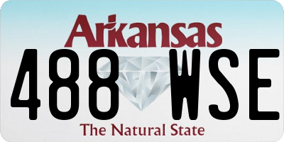 AR license plate 488WSE