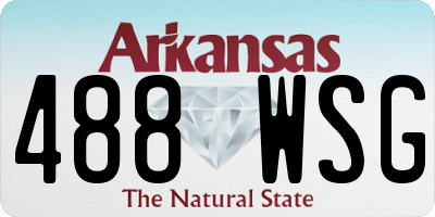 AR license plate 488WSG