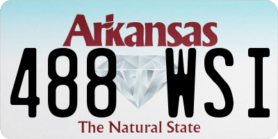 AR license plate 488WSI